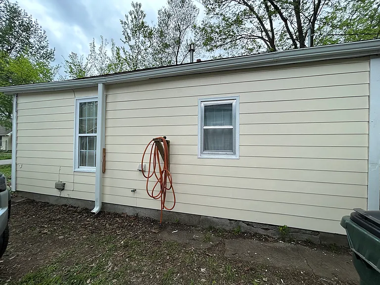 Side of house and driveway