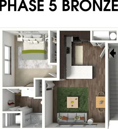 1 Bed, 1 Bath - Phase 5 1 Bed, 1 Bath - Phase 5
