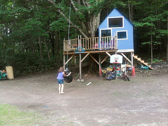 Tree House with Deck