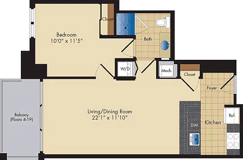 Floor plan Pollard
