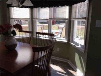 Bay window in kitchen