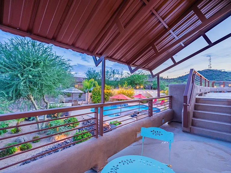 Master bedroom walk deck view- Walks up to another very large walk deck