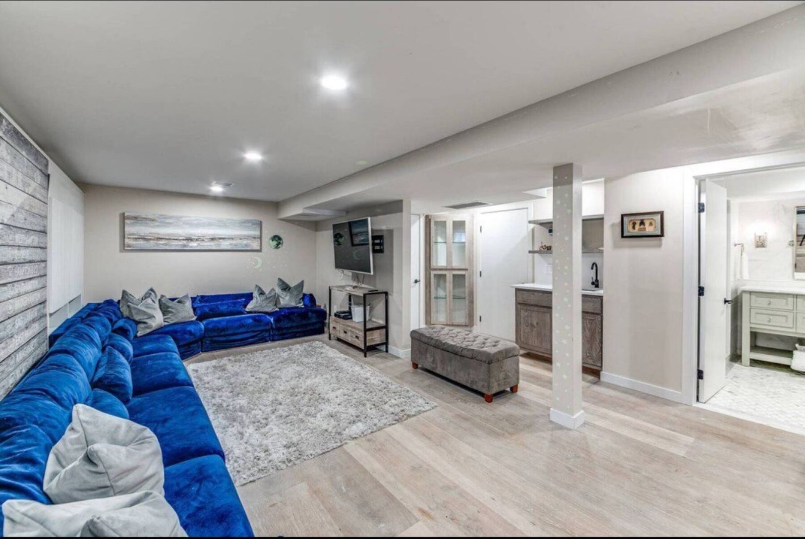  Lower Level family room with full bath