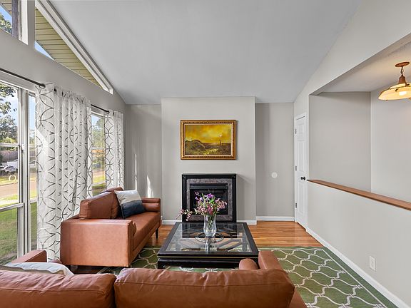 bright living room with big windows