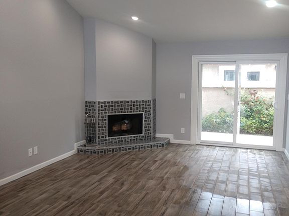 Living room with patio access