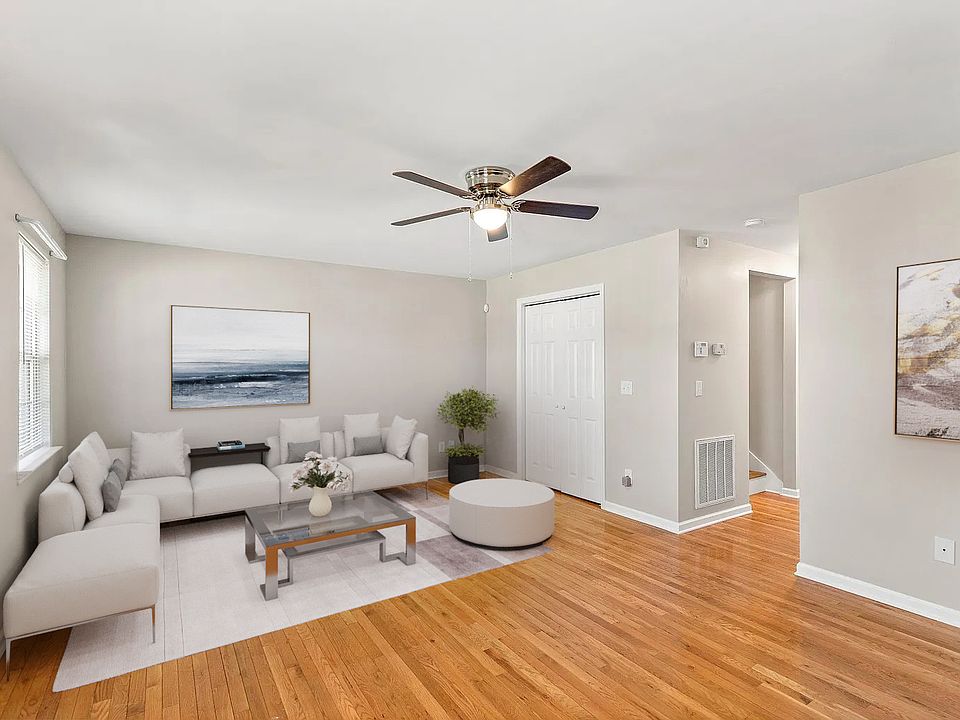 Spacious Living room with hardwood floors