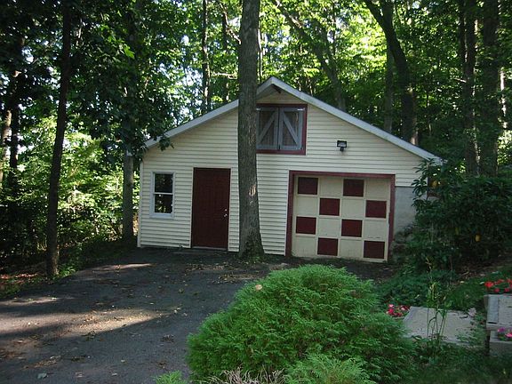 The garage is a two-bay with one door. The other bay I use for a wood shop.
