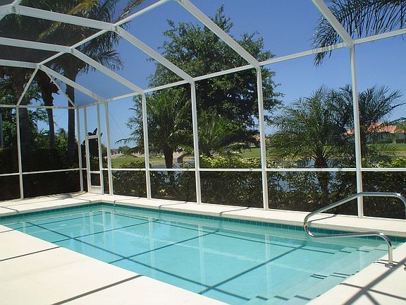 Large lanai and pool