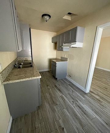 Kitchen, Stove and Refrigerator not included