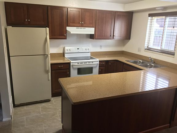 Brand new cabinets, counters, tile, sink, etc