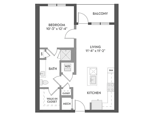 Floor plan A2a