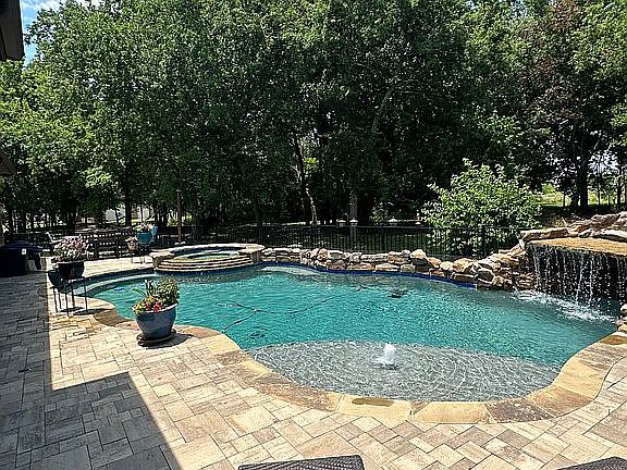 Custom in ground pool/spa