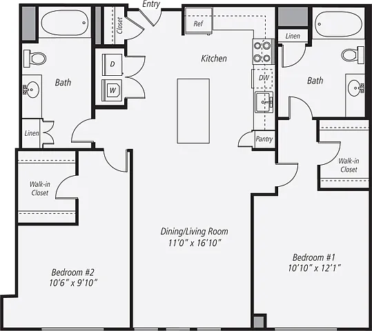Floor plan Furnished-f-B1-1105