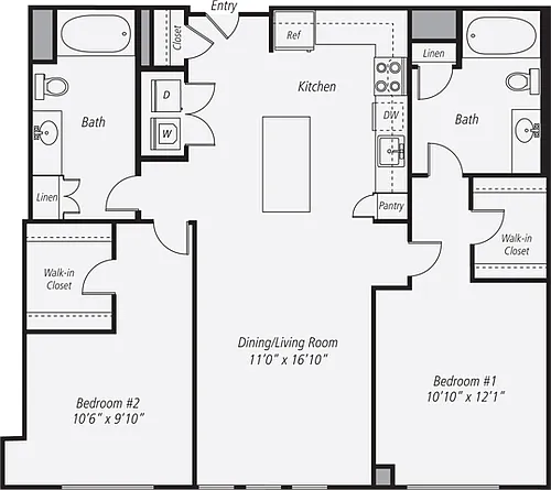 Floor plan Furnished-f-B1-1105