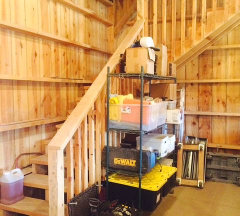 Stairs to Attic of Barn