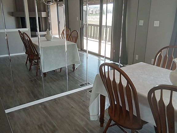 Luxurious dining area.