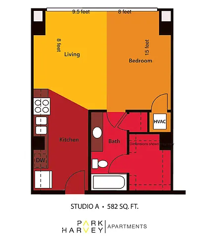 Floor plan Studio A
