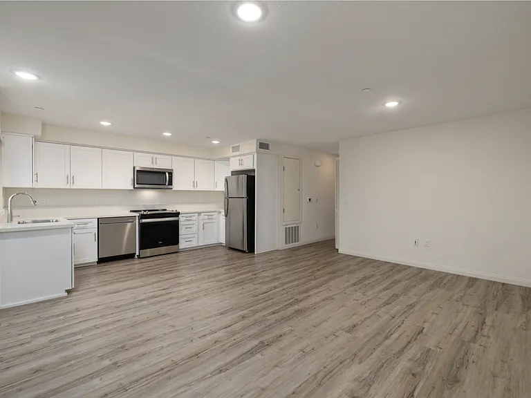 Living/dining room and kitchen