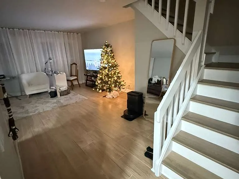 Family room staircase upstairs