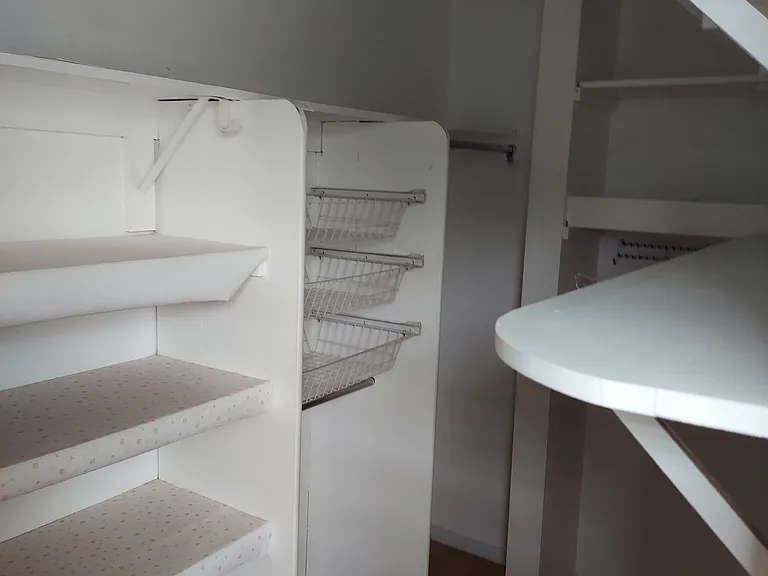 Upstairs bedroom walk in closet