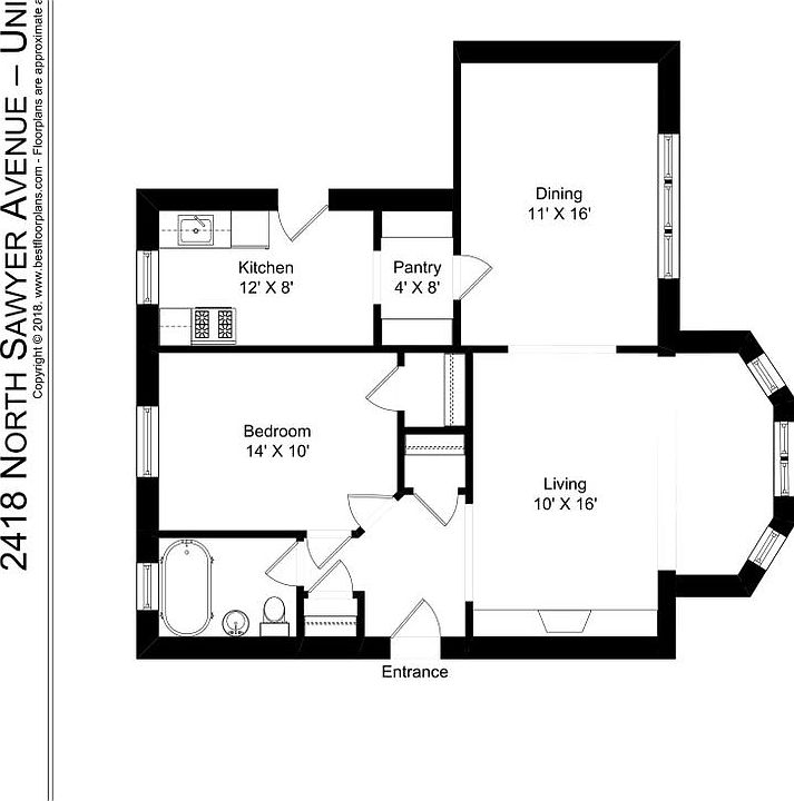 1st image of 2422 N Sawyer Ave #2418-2W