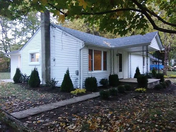 New landscaping around the house