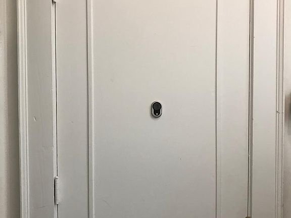 Front door security feature