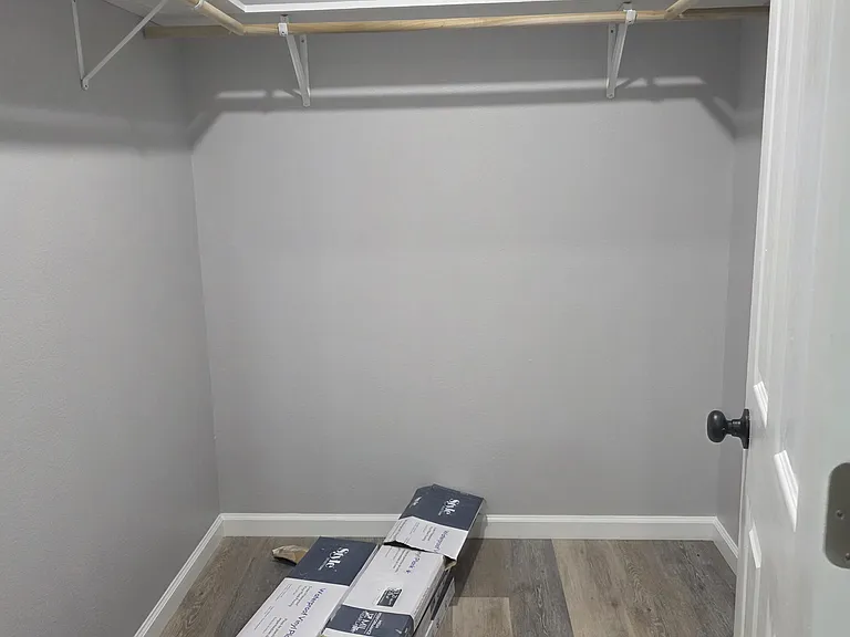 Master Walk-in Closet with Motion Detected Lighting