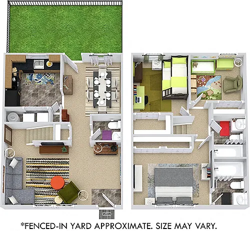 Floor plan Magnolia with Fenced-In Yard