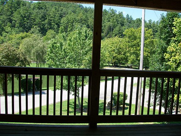 View from covered deck