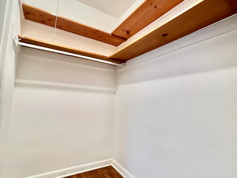 Spacious walk-in closet