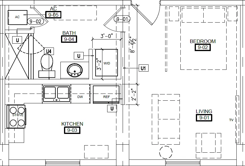 1 bed, 437 sqft, $1,950 — Photo 4