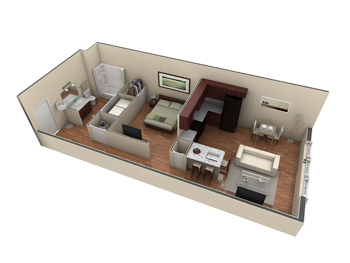 Floor plan Studio Premier Summit