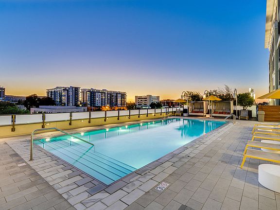 Redwood City views from pool deck