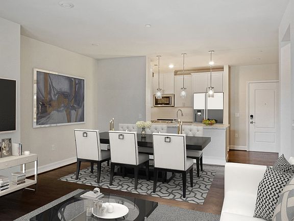 Kitchen Open to the Dining Space and Gathering Room