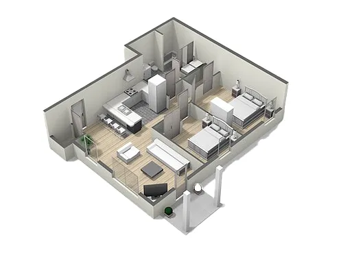 Floor plan Two Bedroom