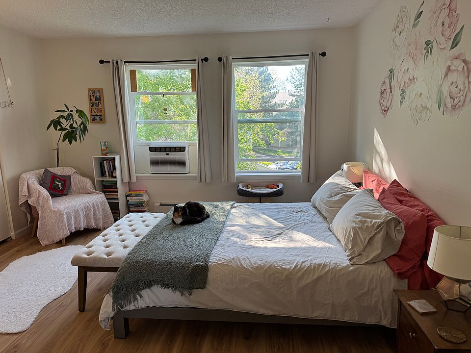Primary bedroom, cat not included