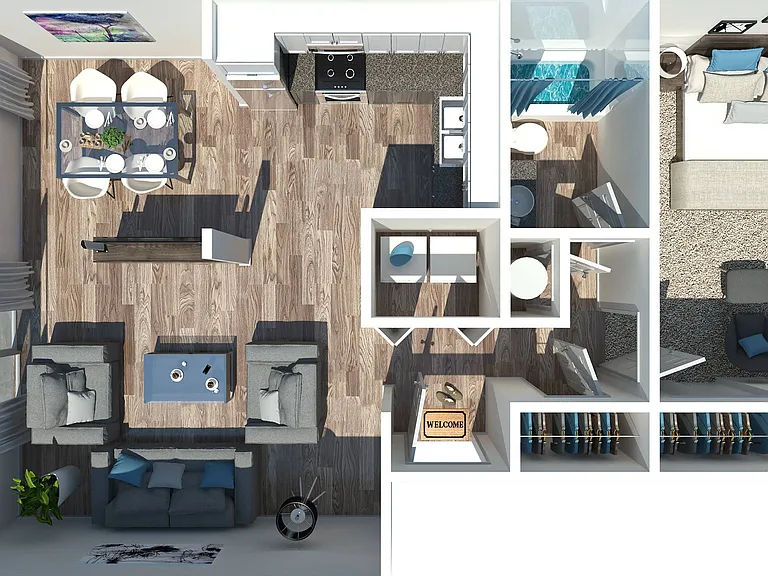 One Bedroom | One Bathroom One Bedroom | One Bathroom