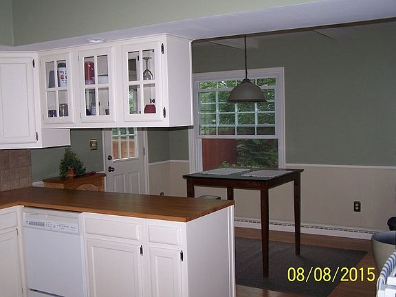 View of dining room from kitchen