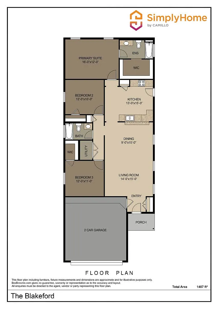 Blakeford Floorplan Blakeford Floorplan - 1503 Timothy St