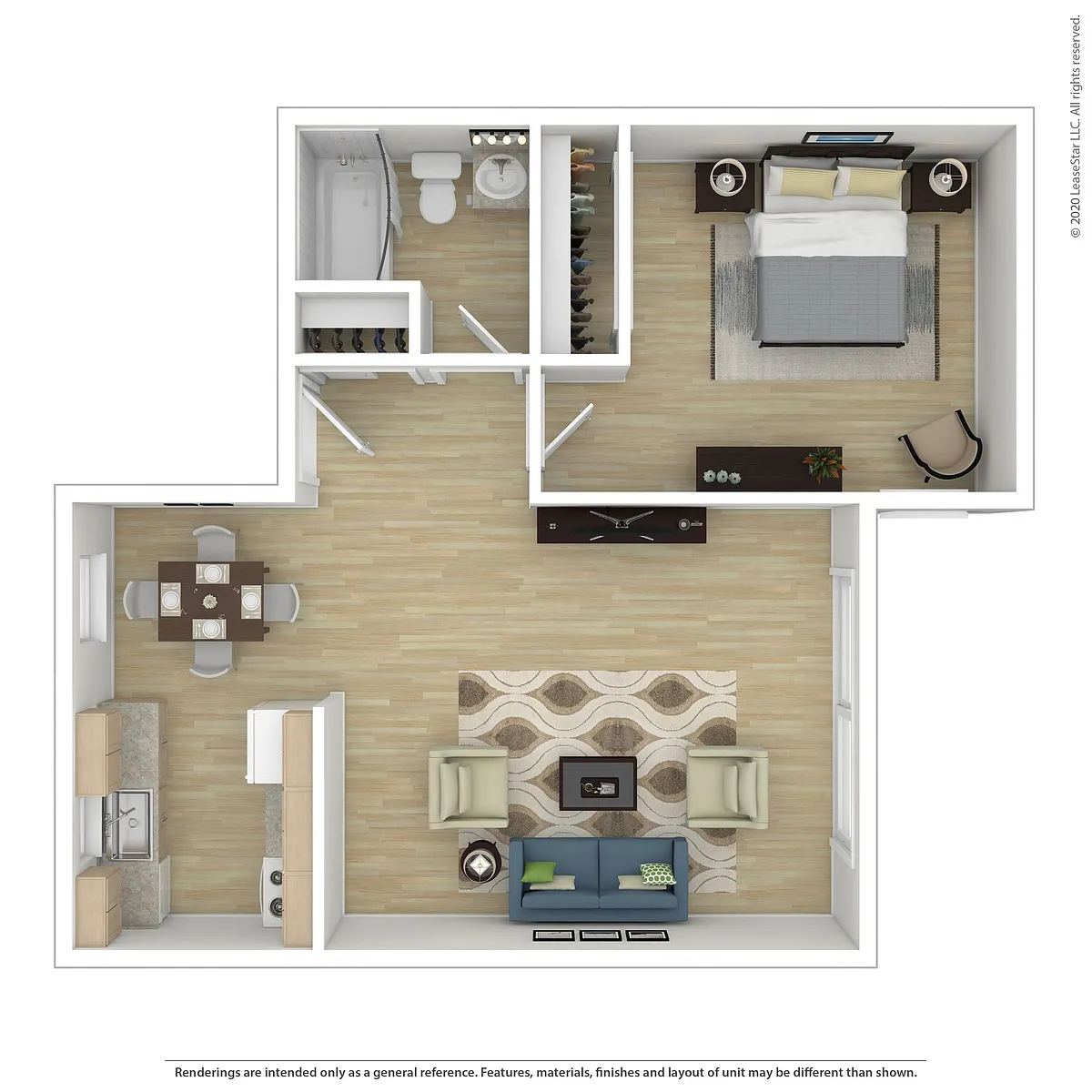 Floor plan One Bedroom