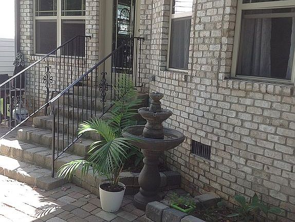 Stone Patio with water featu