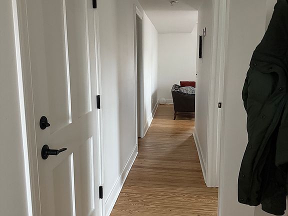 Entrance to the apartment, looking toward living room