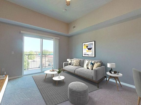 Vaulted ceilings on our third floor apartment homes!