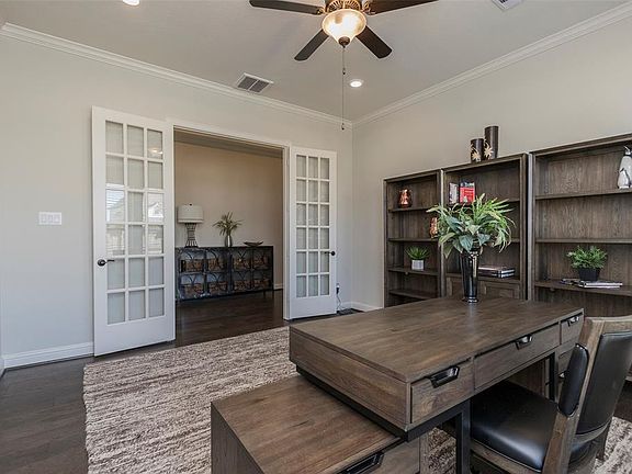A home office fits very nice in this room.