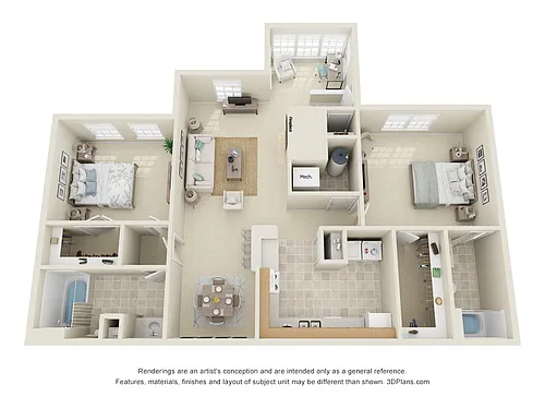 Floor plan The Roommate
