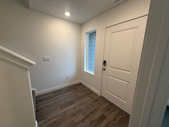 First floor entry and front door