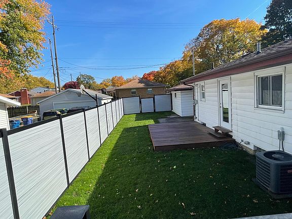 fenced in backyard