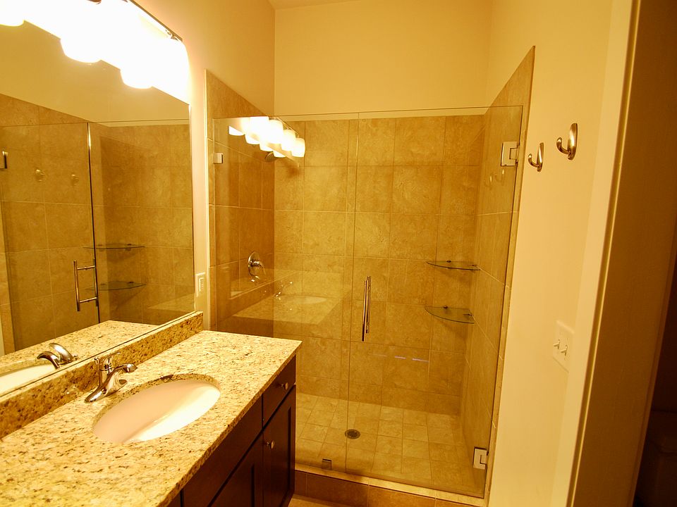 Upstairs master bath with walk in shower.