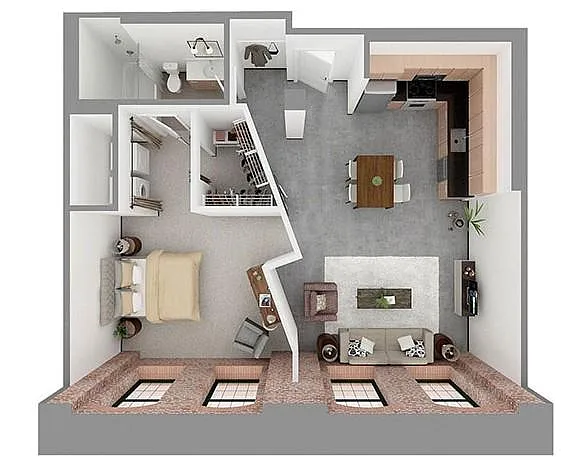 Floor plan W1-E